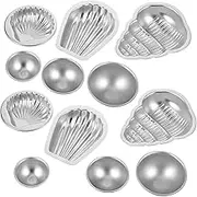 GRADENEVE 12pcs Bath Salt Ball Mold Hand Soap Dispenser Mats Foam Soap Making Supplies Soap Kit Bathroom Mini Soap Mold Bubble Maker Method Hand Soap Jugs Molds Pour Aluminum Alloy Silver