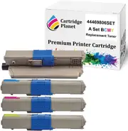 a Set BCMY Compatible Toner Cartridge for OKI 44469806 44469727 44469726 44469725 (5,000 Pages) for OKI C510 C510dn C511dn C530 C530dn C531dn MC561 MC562dn MC562dnw