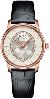 [Mido] BARONCELLI Baroncelli White Pearl Dial Stainless Steel Sapphire Crystal Automatic Automatic 5 ATM Water Resistant 33 MM Swiss Watch Watch Brand M007.207.36.116.00 Women's Black [Parallel