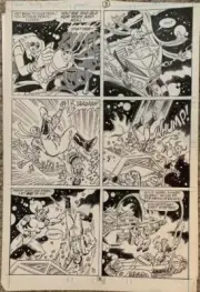 (1988) MARVEL COMICS SILVERHAWKS #6 PG 3 ORIGINAL HOWARD BENDER COMIC ART