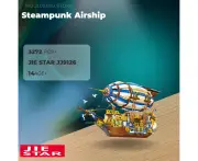 JIESTAR JJ9126 Steampunk Airship with 3272 Pieces