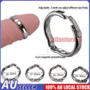 Adjustable Men Penis Ring Metal Foreskin Correction Glans Ring V-Type Magnetic