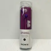 Sony MDR EX15LP EX Series Noise Isolation In Ear Earbud Headphones Violet