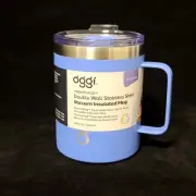 Oggi Tumbler Stainless Double Wall Vacuum Insulated Mug With Handle Periwinkle