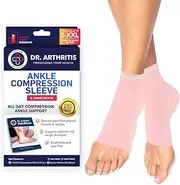 Dr. Arthritis Doctor Developed Copper Foot Compression Sleeves/Plantar Fasciitis Socks (Pair) Doctor Written Handbook -Guaranteed Relief Plantar Fasciitis, Heel Support & Ankle Conditions