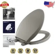Elongated Soft Close Toilet Seat with ReadyLatch Technology - Cashmere Elegance