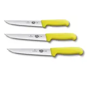 [Victorinox] Straight Back Blade Striking Knife w/ Fibrox (Yellow) - 18cm