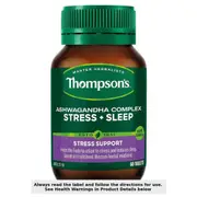 Thompsons Ashwagandha Complex Stress + Sleep 60 Tablets