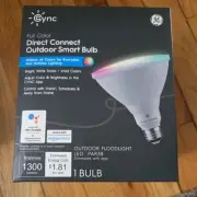 GE Cync Full Color Direct Connect Smart Light Bulb PAR38 90W Outdoor Floodlight