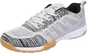 [JiuQing] Men's Table Tennis Shoes Mesh Indoor Court Training Shoes Non-Slip Breathable Fitness Sneaker
