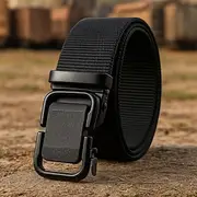 Men's Nylon Belt Outdoor Belt Waist Belt Black Navy Blue Nylon Adjustable Heavy-Duty Plain Outdoor Daily