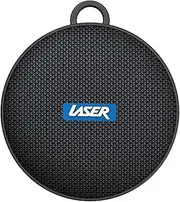 [Laser] Portable Outdoor Bluetooth Speaker with Bicycle Mount Black - Water Resistant, 10H Playtime Long Battery, Bike Speakers with Powerful Loud Sound, IP66 Rating