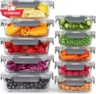 10 Pack Glass Meal Prep Containers w/ Lids Airtight BPA Free Leak Proof Storage