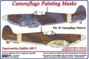 AML Models 1/72 CAMOUFLAGE PAINT MASKS SUPERMARINE SPITFIRE Mk.V B Camo Pattern