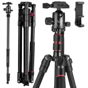 84" Camera Tripod, DSLR Tripod Heavy Duty for Travel, 360 ° Ball Head Profess...
