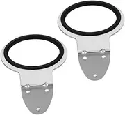 FRCOLOR 2pcs Stainless Steel Hair Dryer Wall Mount Holder for Salon Easy Install Wall-mounted Hair Dryer Rack Space-saving Design