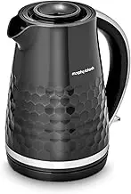Morphy Richards Hive Kettle, 1.5L, Easy Fill System, Enhanced Waterspout, 3KW Rapid Boil, 360 Degree Base, Limescale Filter, Water Viewing Window, Black, 108271