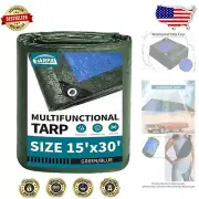 Multipurpose 15x30 Feet Tarp for Outdoor Use - Lightweight, Waterproof & Durable