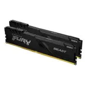 Kingston 16GB (2x8GB) KF436C17BBK2/16 Fury Beast 3600Mhz DDR4 RAM - Black