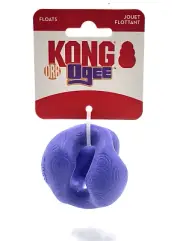 KONG Ogee Orb Ball Small Purple Bouncy Easy Grip Floating Dog Fetch Toy 2.5"