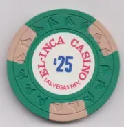 El Inca $25 Chip, Las Vegas 1977