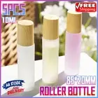5X10ml Glass Bottle Roller Rollerball Perfume Frosted Essential Oil Roll On Ball