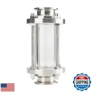 SENFUID Flow Sight Pipe Glass Diopter 2 Inch Ferrule Tri Clamp SUS304 (Flow P