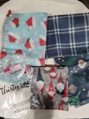 Thirty-One Timeless Memory Pouch 3 large 1 Small Drawstring Gift Bag New