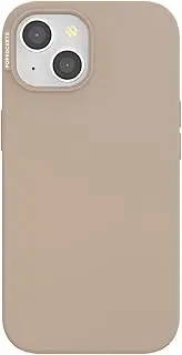 [PopSockets] iPhone 15 Case Compatible with MagSafe, Phone Case for iPhone 15, Wireless Charging Compatible, Cute Latte