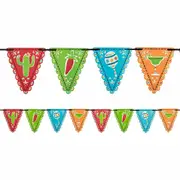 Fiesta Picado De Papel Pennant Flag Banner