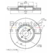 Bremtec Euro-Line GeoZinc Coated Brake Rotor - BDR16930EL