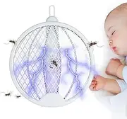 Fly Zapper Racket | Household Electric Intelligent Fly Catcher,Safe Portable Repeller Products, Outdoor Supplies for Indoors, Camping, Fishing, Hiking