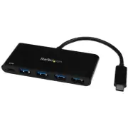 StarTech 4 Port USB C Hub with Power Delivery USB-C to 4x USB-A 4 Port USB