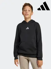 adidas Black Essentials Hoodie Kids (E37136) | $58