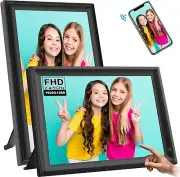 FRAMEO Digital Photo Frame, 15.6-Inch Large WiFi Digital Picture Fra...