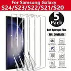 5 Pack Hydrogel Screen Protector Cover for Samsung Galaxy S24 Ultra S23 S22 Plus