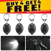 4pcs LED Keychain Lamp Super Bright Flashlight Keyring Camping Mini Pocket Torch