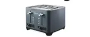 Ambiano Black 4-Slice Toaster