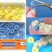 5 Box Dental Elastic Rubber Fixing Wedges Matrix Dam Composite 1.808 2.0+2.5mm