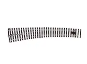 O Gauge Curved Turnout Left Hand Electrofrog Peco SL-E787BH