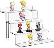 Acrylic Riser Display Shelf,1 Pack 4 Tier Perfume Organizer,Clear Cupcake Stand Holder,Object Ladder Display Box,for Desserts Holder Collection Cosmetic Products Tabletop Use