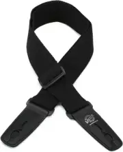 Lock-It Straps LIS 013 C2-BLK Guitar Strap - Black (5-pack) Bundle
