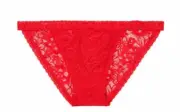 New w/Tag Victoria's Secret FREE SHIP! Lace String Bikini Sz L Red