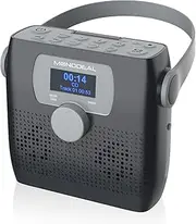 Monodeal CD Player Portable, Boombox Bluetooth CD Player with Speakers,Portable CD Player with Radio (WATERPROOF, Clock Alarm, Sleeper Timer,USB, Headphone Jack)