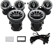 64 Color Car Turbine Air Outlet Ambient Light A/C Vent Outlet Atmosphere Lamp Compatible with Benz E Class W213 2016-2022(with Accessory)