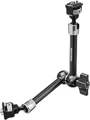 NEEWER 11" Articulating Magic Arm with 360° Ball Heads & Locating Pins for ARRI, Camera Monitor Mount with 1/4" Screws for DSLR Action Camera Monitor Video Light Compatible with SmallRig Cage Rig,ST16