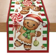 Christmas Table Runner Xmas Party Dinning Table Flag Decor
