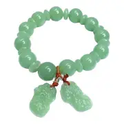 Handmade Chunky Jade Bracelet | Natural Stone | Unisex | Heart Chakra