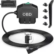 Dash Cam OBD Hardwire Kit, Dash Camera USB Type C Hardwire Kit with OBD Power Ca