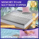 7-zone Bed Mattress Camping Sleeping Mat Memory Foam Mattress Topper Queen 5/8CM